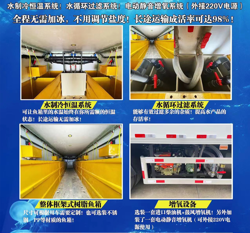 江淮格爾發6米2鮮活水產品運輸車細節圖